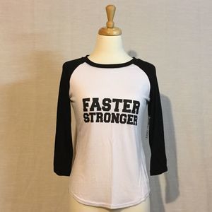 Sweet Choice Faster Stronger Sport Tee